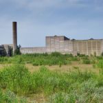 Überbleibsel des nie fertiggestelten Atomkraftwerkes nördlich von Stendal